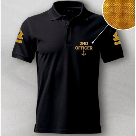 Футболка-поло с вышивкой 2nd Officer