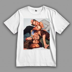 Футболка Картина-мем: Ван Гог, Девушка с жемчужной сережкой, Сальвадор Дали, Мона Лиза