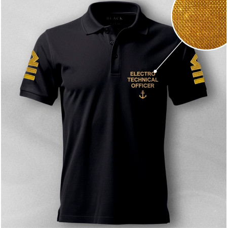 Футболка-поло с вышивкой Electro-Technical Officer