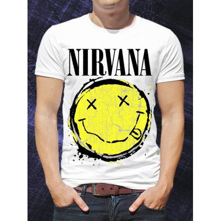 Мужская футболка Nirvana Logo из хлопка