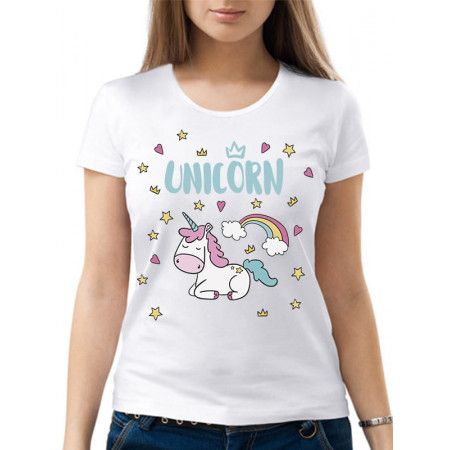 Женская футболка Unicorn из хлопка