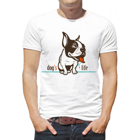 Мужская футболка Dog's life из хлопка