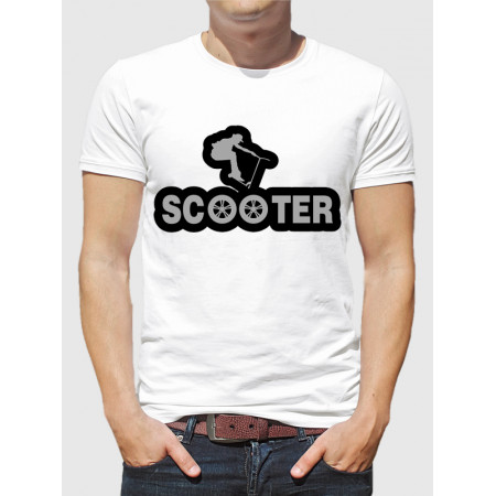 Мужская футболка Scooter (подрезка флок-флекс) из хлопка