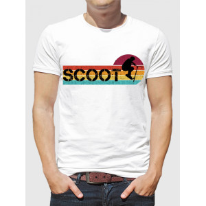 Мужская футболка Scoot (арт с самокатом в стиле 90-ых)