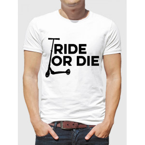 Мужская футболка Ride or die (самокат)