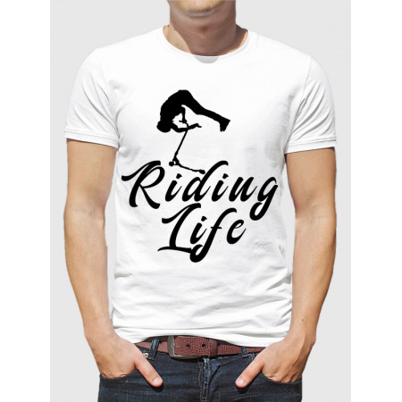 Мужская футболка Riding life из хлопка