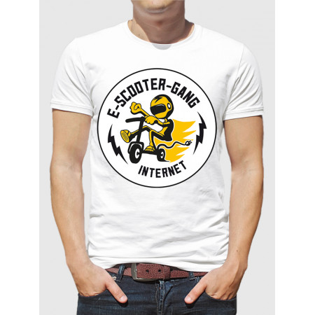 Мужская футболка E-Scooter-Gang Internet из хлопка