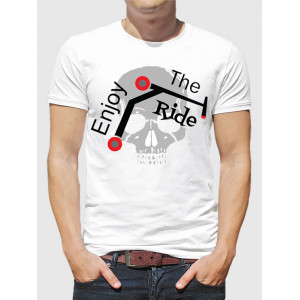 Мужская футболка Enjoy the ride (перевернутый самокат)
