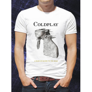 Мужская футболка "Coldplay" a rush of blood to the head