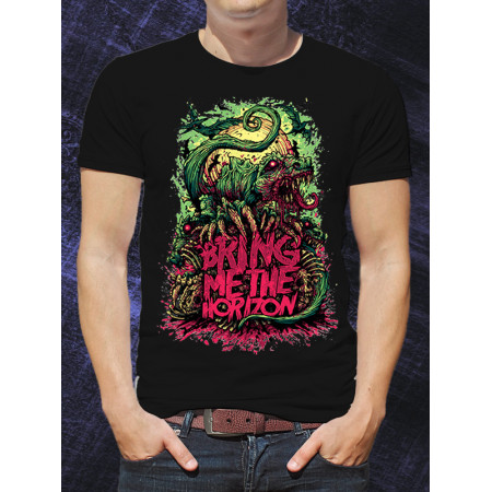 Мужская футболка Bring Me The Horizon Dinosaur из хлопка