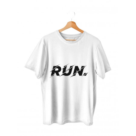 Мужская футболка Run logo из хлопка