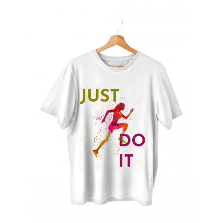 Мужская футболка Just do it (running) из хлопка