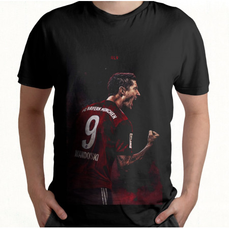 Футболка Lewandowski №9 из хлопка