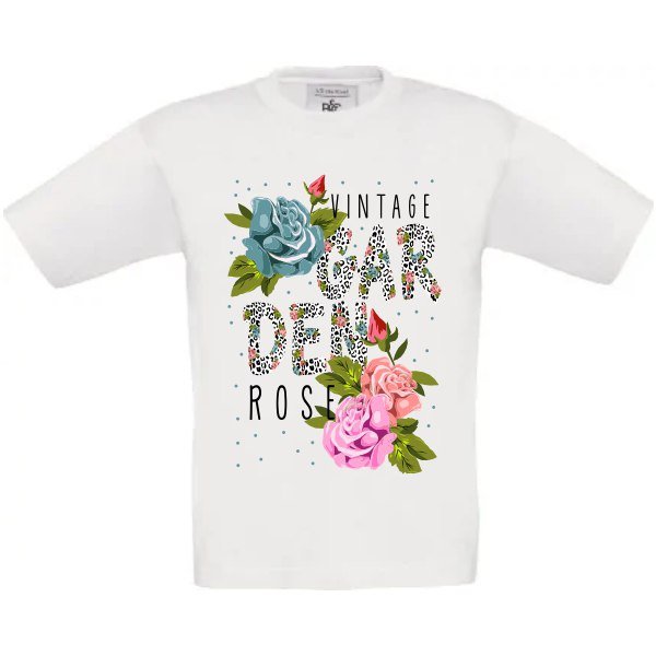 PG09060 Футболка Garden rose vintage з принтом - Зображення 1