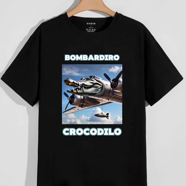 PG09099 Чоловіча футболка Bombardiro Crocodilo 1 - Зображення 1
