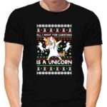 Футболка ALL I WANT FOR CHRISTMAS IS A UNICORN
