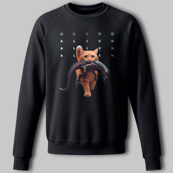 PG07474-s Світшот Кошки-мишки Alien - Зображення 1