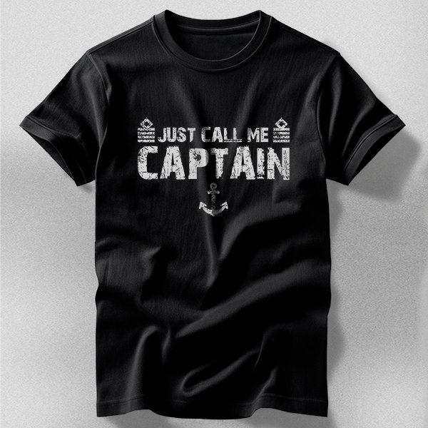 PG07289 Футболка Just call me captain - Зображення 1