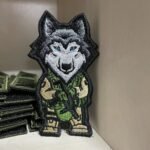 Шеврон 153 Вовк військовий 8 см