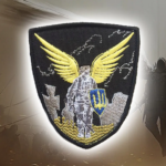 Шеврон 81 Янгол на чорному
