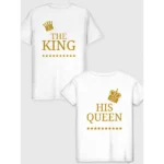 Парна футболка The King - His Queen