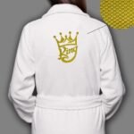 Халат з вишивкою King (махра)