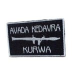 Шеврон 298 "AVADA KEDAVRA KURVA" 5.5х9 см