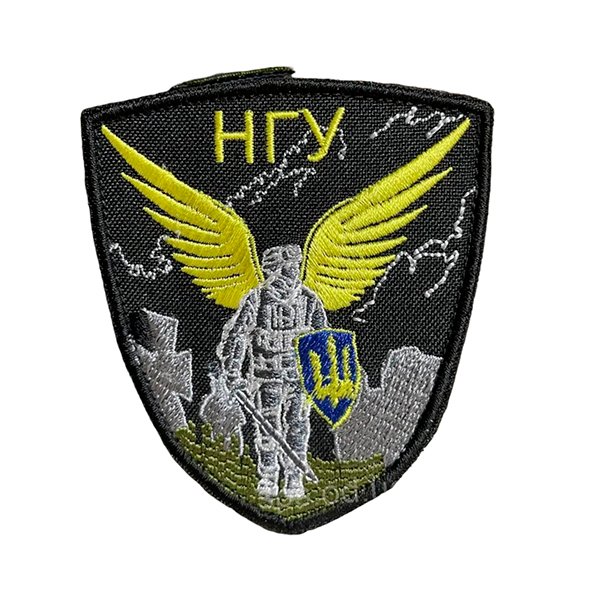 tp82 Шеврон 82 Янгол на чорному - Зображення 1